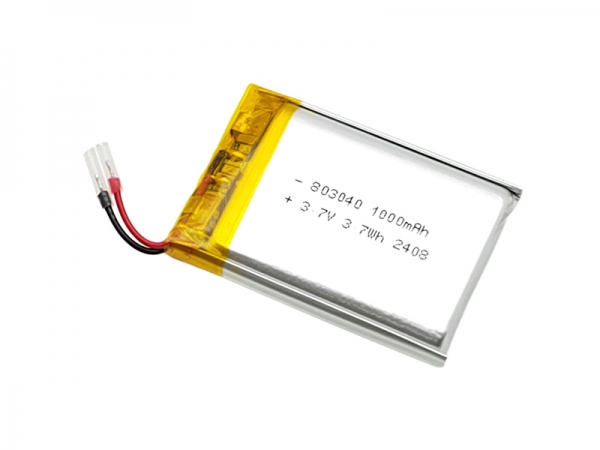 3.7V聚合物锂电池 | 803040 1000mAh 3.7V